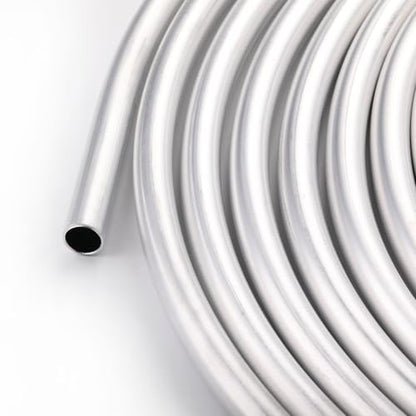 5 8" OD Aluminum Hard Fuel Line Hardline Tube Tubing Coil 25 Feet Roll (5/8"OD 25FT)