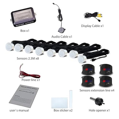 Parking Sensor Kit LCD (Silver)
