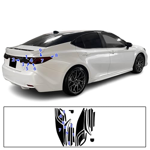 Rear Taillight Tail Light Tint Kit PPF Compatible with Toyota Camry 2025 (Rear Kit / Dark Smoke)