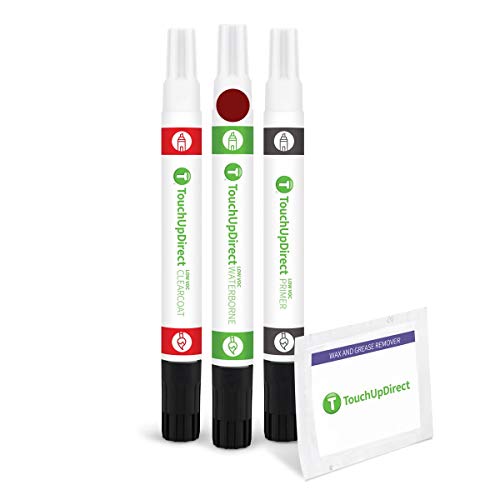 3R3 Barcelona Red Pearl Compatible with Toyota Exact Match Touch Up Paint Combo (Combo - Preferred Kit / Barcelona Red Pearl)