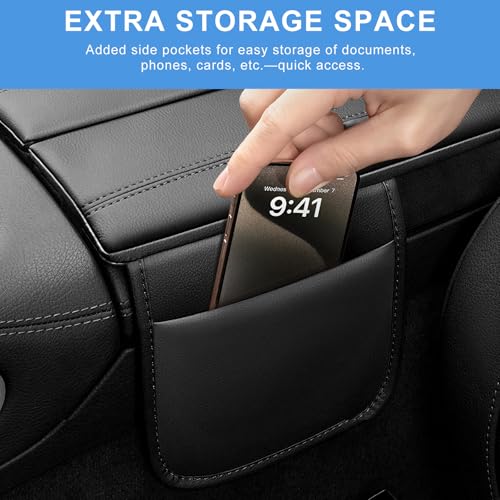 Leather Center Console Armrest Covers for 2020 (for 2020-2026 GLE-Black)