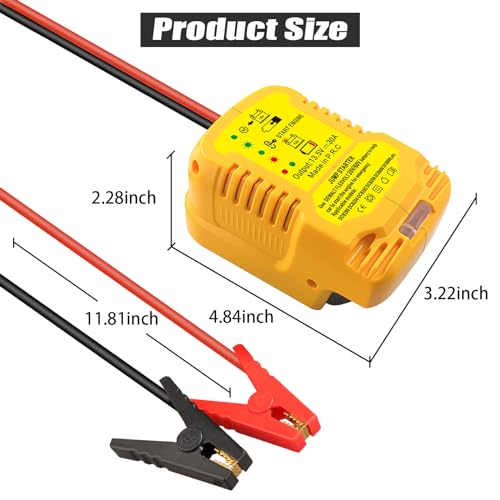 Car Jump Starter Adapter for Dewalt 20V (For Dewalt 20V Battery)