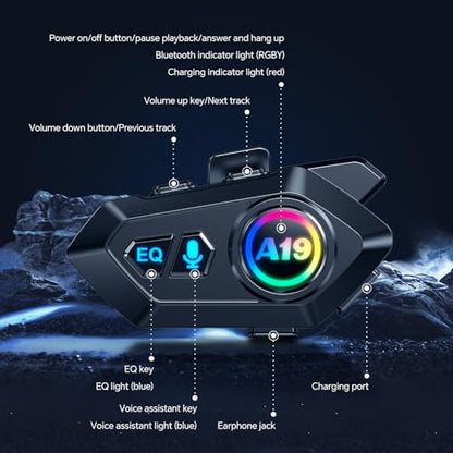 Motorcycle Helmet Bluetooth Headset (A19)