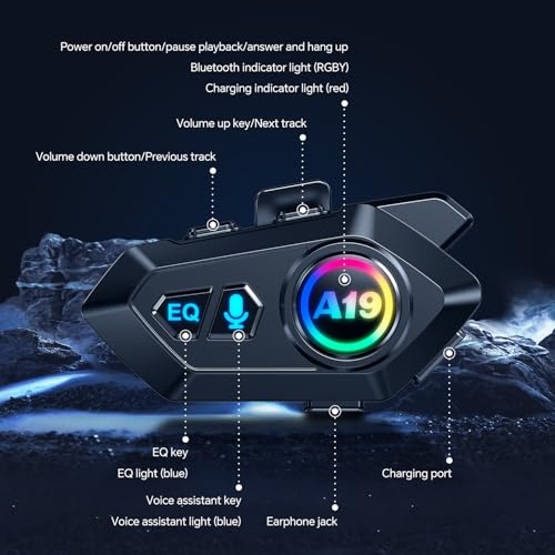 Motorcycle Helmet Bluetooth Headset (Y20)