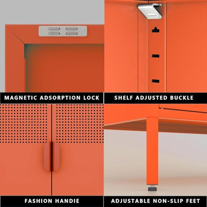 2 Door Accent Cabinet (Orange / 25''H)