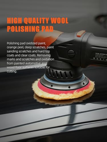 Wool Polishing Pads (2Pcs 3Inch Yellow Coarse Wool / 3 Inch (76mm))