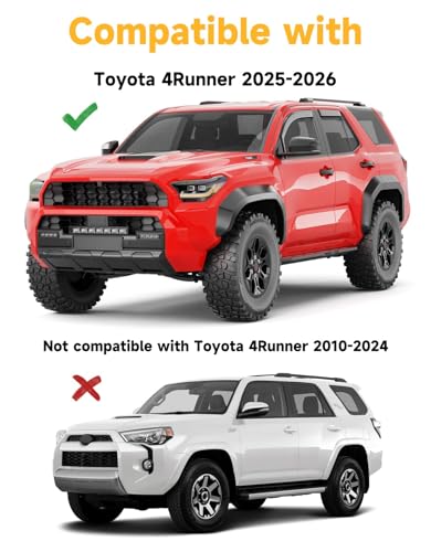 in Channel Window Visors Rain Guards for Toyota 4Runner 2025 (Fit for Toyota 4Runner 2025-2026)