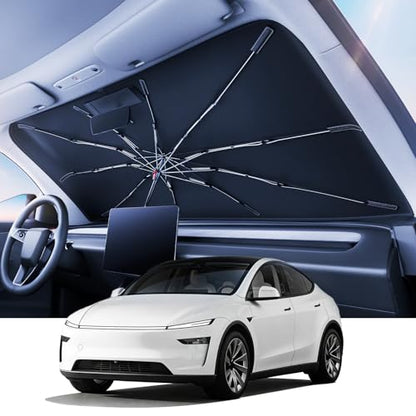 Windshield Sun Shade Umbrella for Tesla Model Y Juniper 2017 (Z4)