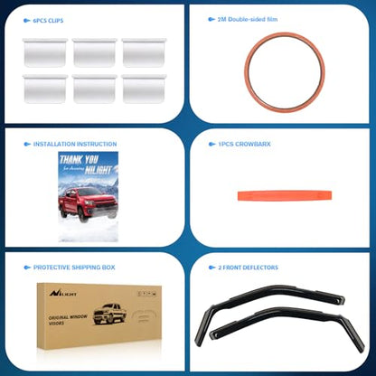 in Channel Rain Guards for Ford F150 Reg (Ford F150 2021-2026)