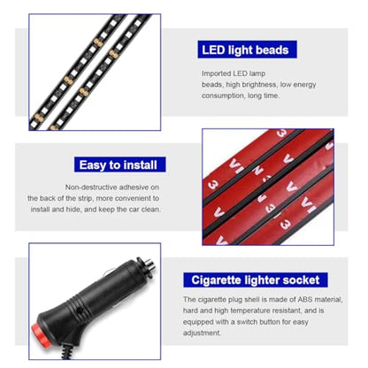 Car LED Strip Light (Cigarette Lighter / Orange)