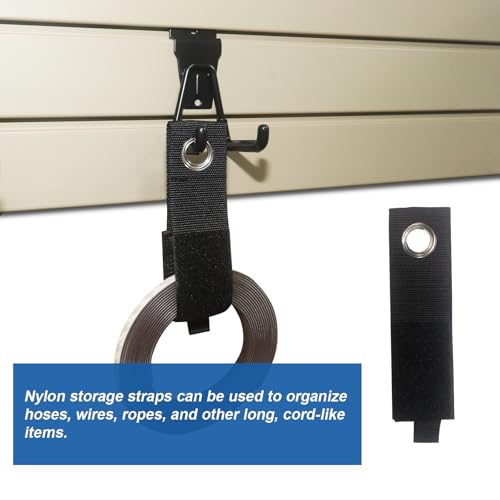 20 PCS Slatwall Accessories Kit for Garage Rooms Shops Storage Organizing Display (20 pcs / Black)