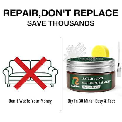 Medium Brown Leather Repair Kit (Medium Brown)