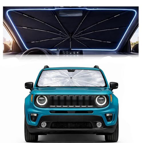 Car Windshield Sun Shade Umbrella for Jeep Renegade 2015 (For Jeep Renegade 2015-2026)