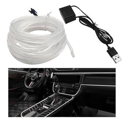 EL Wire Interior Car LED Strip Lights (White)