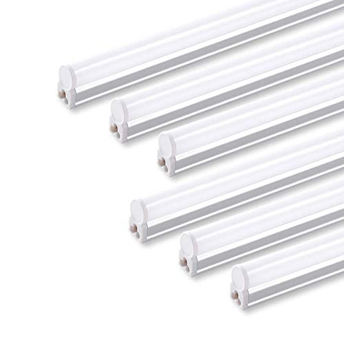 6 Pack LED T5 Single Fixture (4000k Cool White / 4 Feet-6 Power Cords)