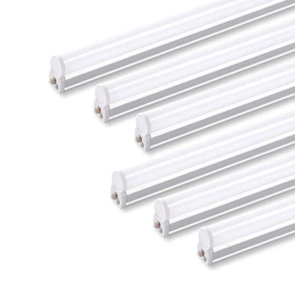 6 Pack LED T5 Single Fixture (4000k Cool White / 4 Feet-6 Power Cords)