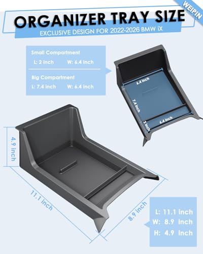 For BMW iX Lower Console Tray (Lower 1 Center Console)