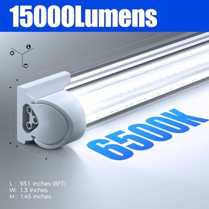 T8 LED Shop Lights 8FT (6500K / 8ft-4 Packs-100w)