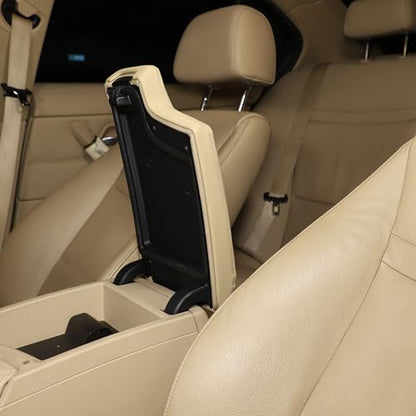 Car Armrest Box Cover for BMW 3 Series E90 E91 E92 E93 2006 (Beige)