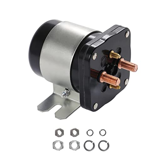 Heavy Duty 48V 4 Terminal Solenoid Heavy Duty 48V Solenoid Relay Switch Replacement For Club Car EZGO Yamaha Electric G19 Power Drive #586 Series Replace JR1 (48V For 1995-1998; G22,G23,G27,G29)