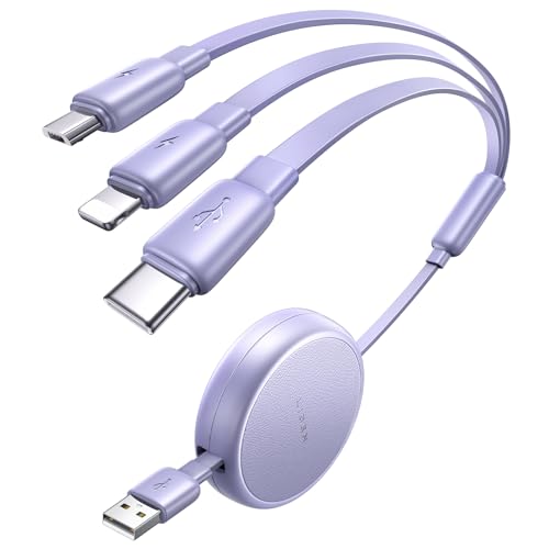 Multi Charging Cable (Purple / 3.7FT)