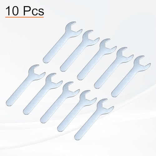 10pcs Small Wrench Open End Wrench 23x126x2.8mm Metric U (23x126x2.8mm)