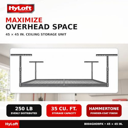 Overhead Steel Garage Storage System (Hammertone / Storage)