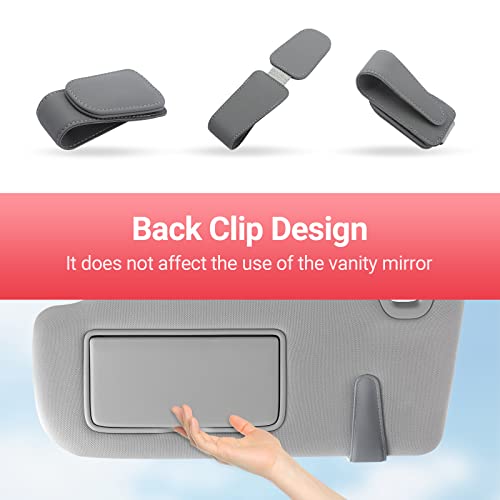Sunglass Holder for Car Sun Visor Sunglasses Clip Car accessories (Gray)