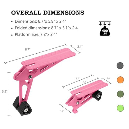 Foldable Car Door Step Stand Pedal (Classic Series / Pink)