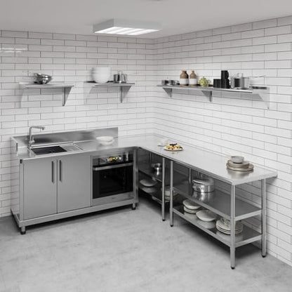 10 in. x 72 in. Stainless Steel Wall Mount Shelf (10 in. x 72 in.)
