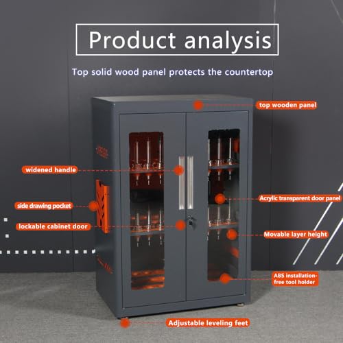 CNC Tool Storage Cabinet Rack Organizers (CAT40/BT40-90CAP)