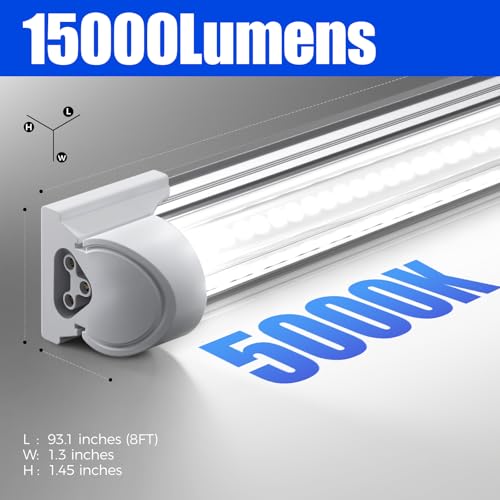 T8 LED Shop Lights 8FT (5000K / 8ft-12 Packs-100w)