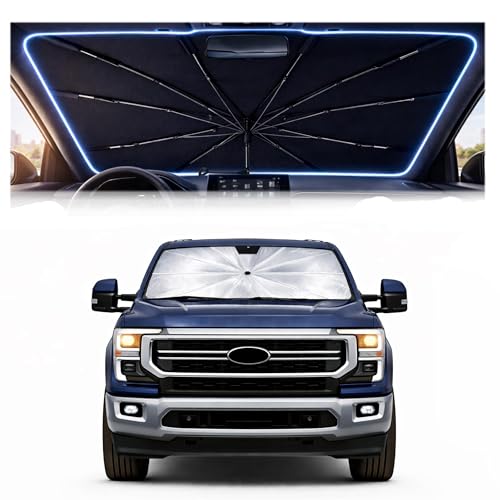 Car Windshield Sun Shade Umbrella for Ford F (For Ford F-250 2021-2026)