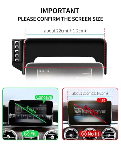 Car Phone Holder for Mercedes (for 16-19 GLC & 15-18 C-Class(7-Inch only))