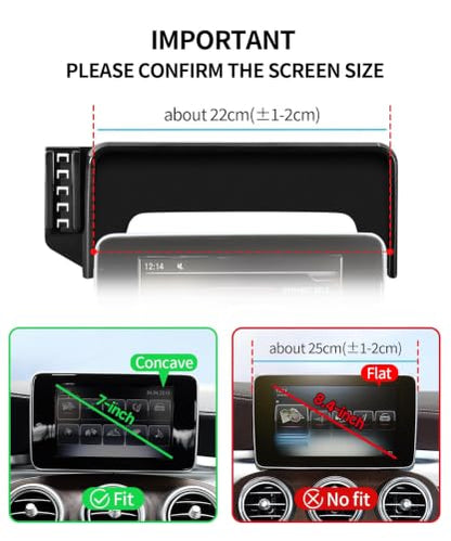 Car Phone Holder for Mercedes (for 16-19 GLC & 15-18 C-Class(7-Inch only))