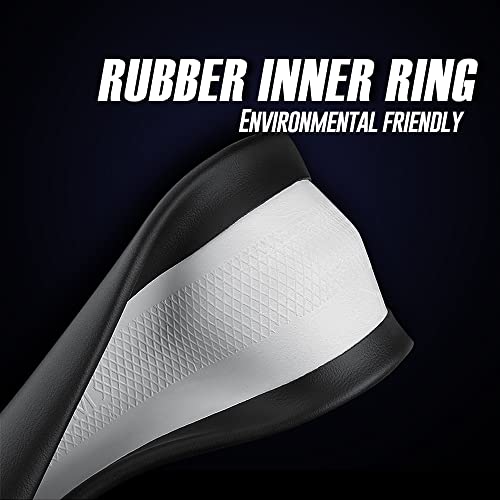 Nappa Premium Leather car Steering Wheel Cover (Black)