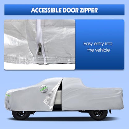 Truck Cover Waterproof All Weather Multi (Silver / Fit for Ram 1500 Short Bed)