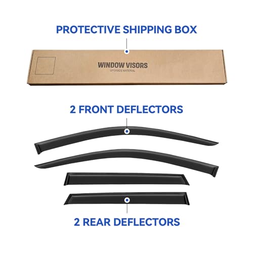 Window Visors Rain Guards for 2011 (2011-2026 Mitsubishi Outlander Sport)