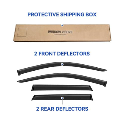 Window Visors Rain Guards for 2011 (2011-2026 Mitsubishi Outlander Sport)