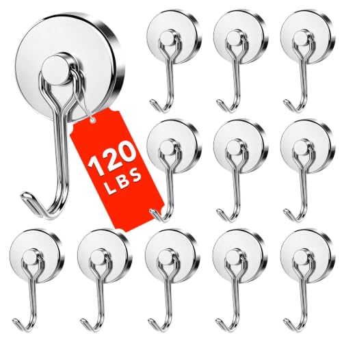 Magnetic Hooks (Silver / 1.26in)