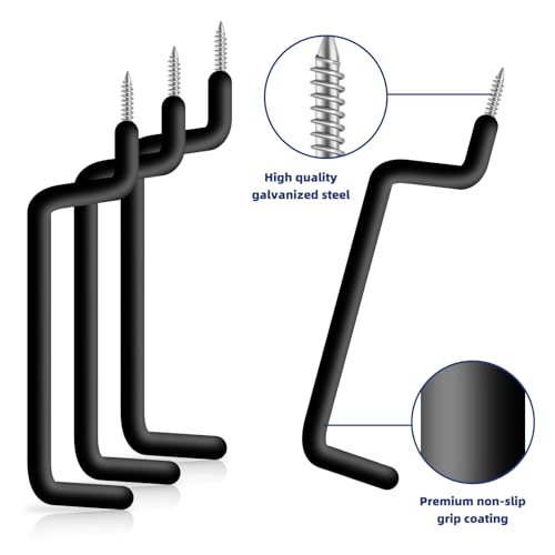 10 Pcs Ladder Hook Screw in Storage Hanger for Garage Wall