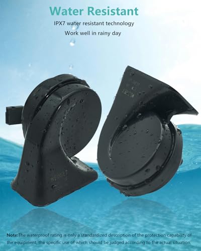 126dB Dual Tone Car Horn Kit Compatible with Toyota and Lexus (Toyota)