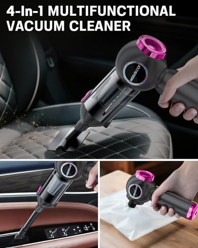 Car Vacuum Cordless Mini Handhled 4 (Graphite Purple)