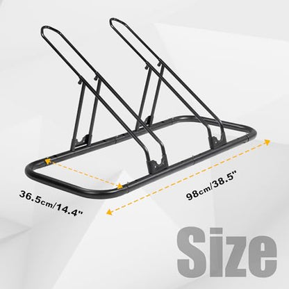 Bicycle Floor Parking Rack Stand (2 Bikes / Adjustable)