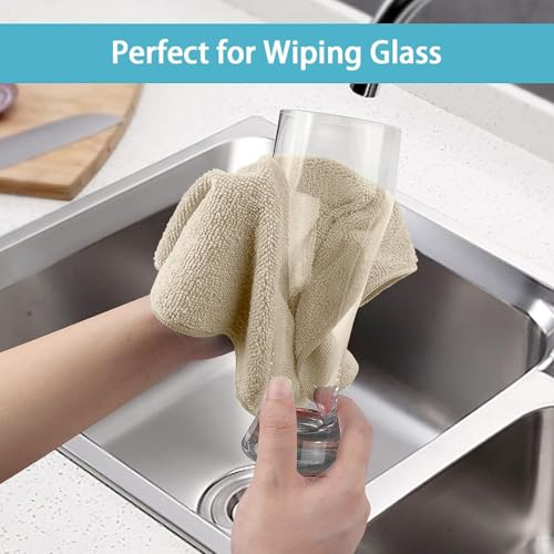 50PK Microfiber Cleaning Cloth (Brown)