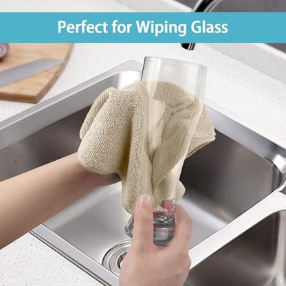 50PK Microfiber Cleaning Cloth (Brown)
