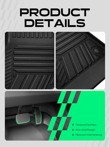 Automotive Floor Mats for Chevy Traverse 2018 (3PCS Floor Mats)