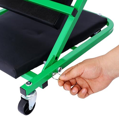 Mechanic Creeper and Stool (Green)