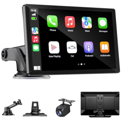 9" Wireless Apple Carplay Screen for Car & Android Auto with Backup Camera (9inches)