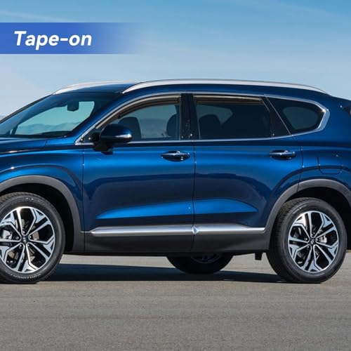 Window Visors Rain Guards for 2019 2020 2021 2022 2023 Hyundai Santa Fe (2019-2023 Hyundai Santa Fe)